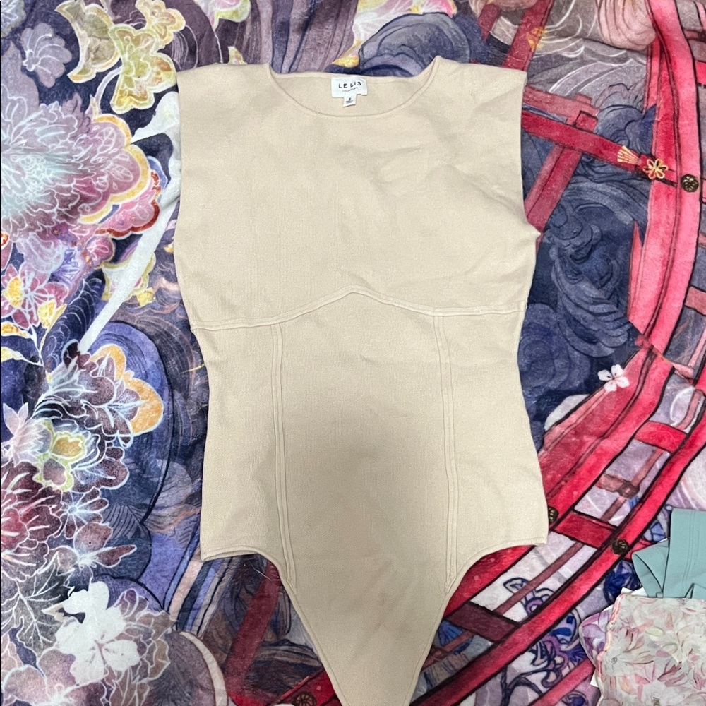 Le Lis Beige Bodysuit